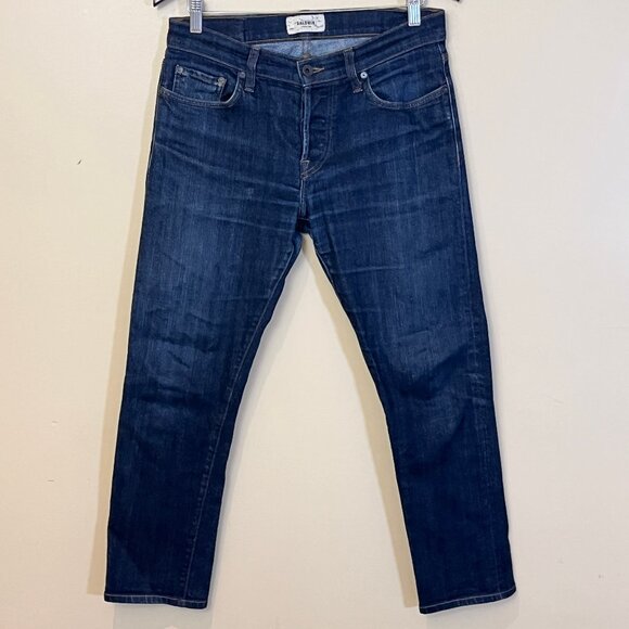 Baldwin Henley Selvedge Button Fly Slim Straight Jeans - Men's Size 31*27 - Picture 1 of 11